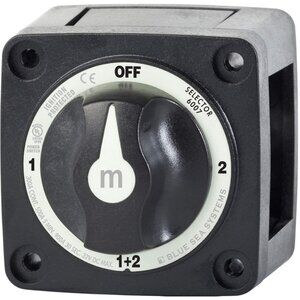Blue Sea 6007200 Marine m-Series Mini Selector Battery Switch - Black New!